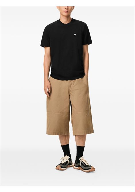 t-shirt adc contrasted uomo nero AMI PARIS | HTS346.724045